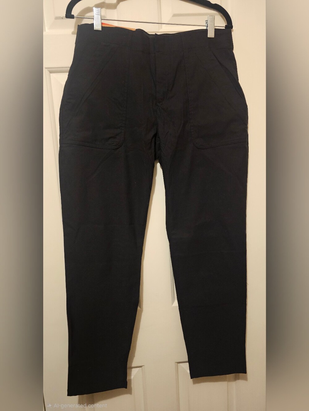 **Eddie Bauer Horizon Straight Ankle Performance Pants Black Size 8 NWT**